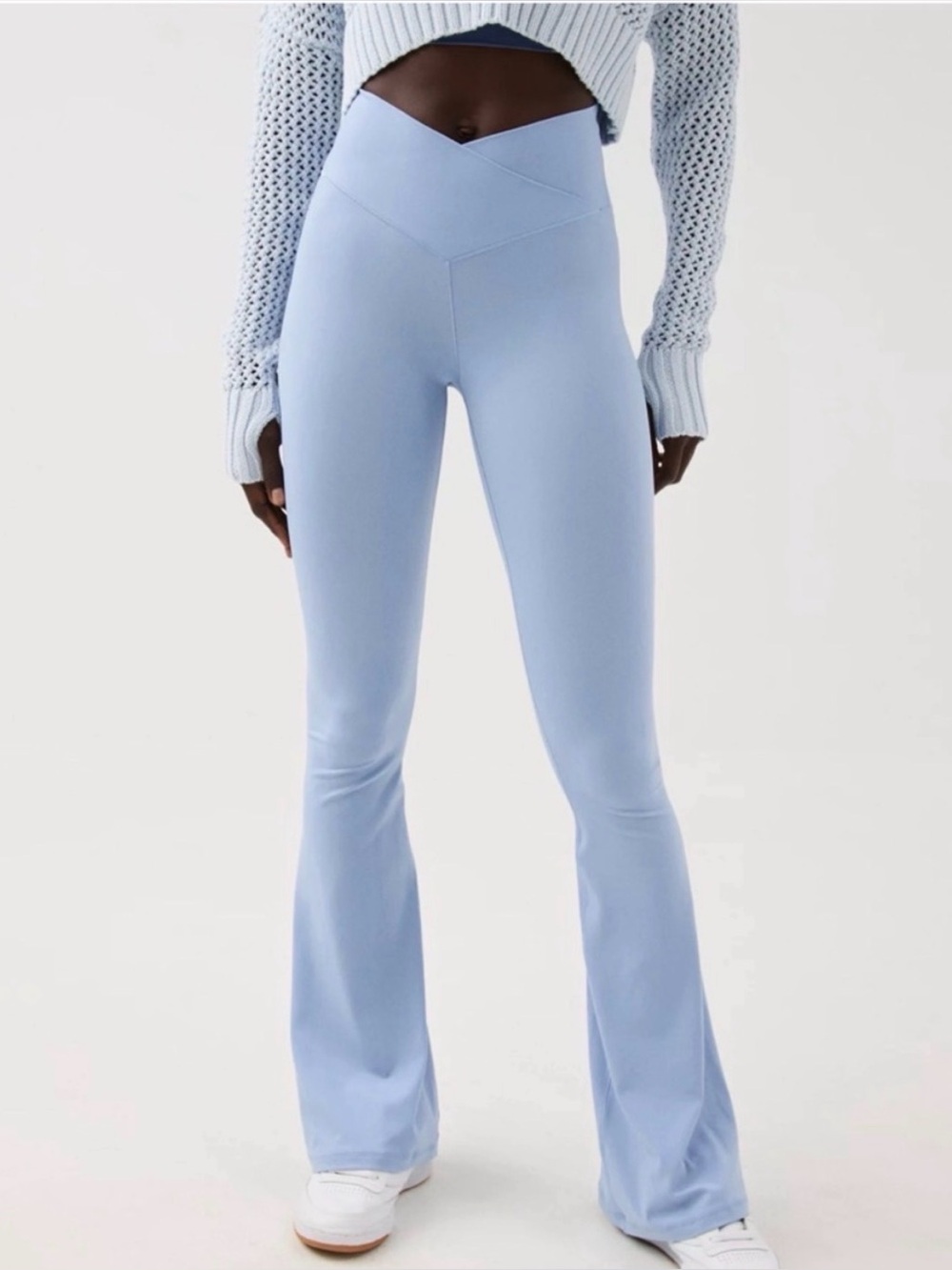Offline by aerie Real Me High Waisted Crossover Flair Legging